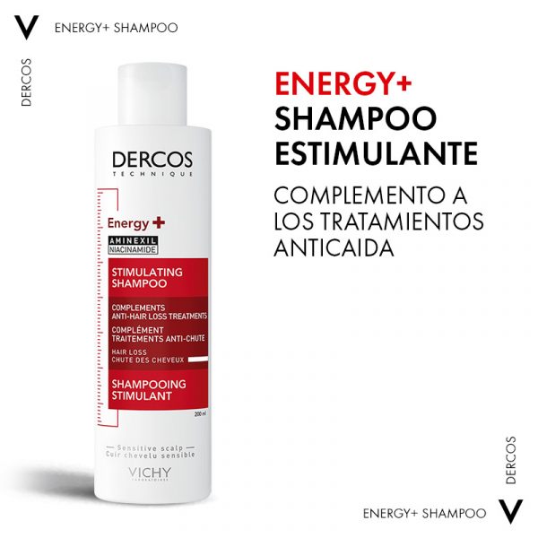 Vichy Dercos Shampoo Estimulante Energy+ 200ml - Dermaproductos Guatemala