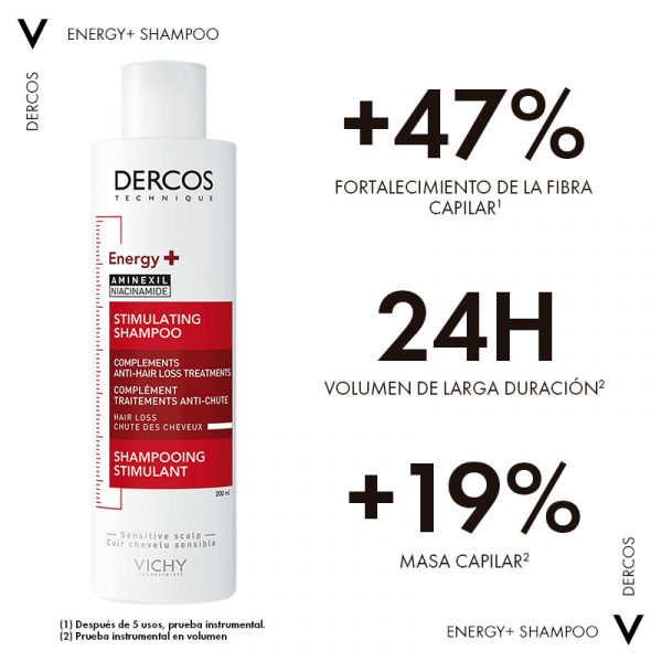 Vichy Dercos Shampoo Estimulante Energy+ 200ml - Dermaproductos Guatemala