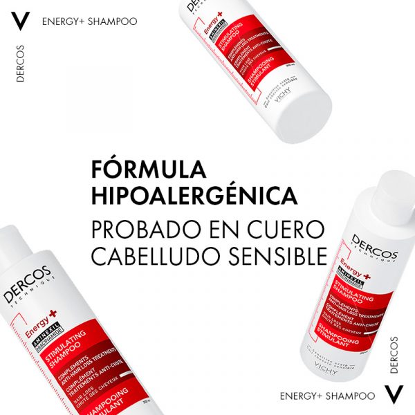 Vichy Dercos Shampoo Estimulante Energy+ 200ml - Dermaproductos Guatemala