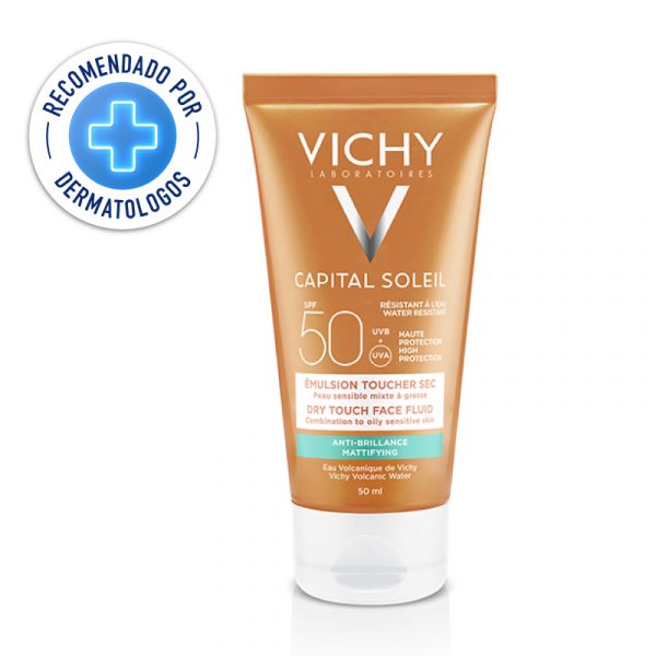 Vichy Capital Soleil Emulsión Toque Seco FPS50 50ml - Dermaproductos Guatemala