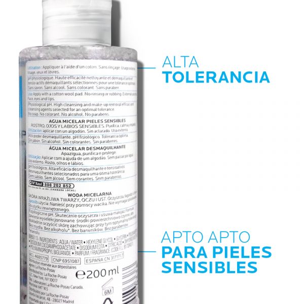 La Roche-Posay Agua Micelar Ultra Calmante 3 en 1 200ml - Dermaproductos Guatemala