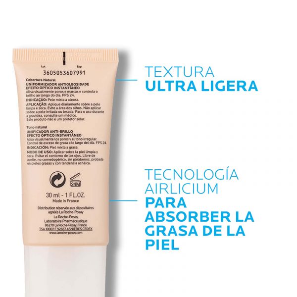 La Roche-Posay Effaclar BB Blur 30ml - Dermaproductos Guatemala