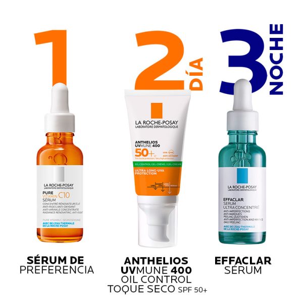 La Roche-Posay Anthelios UVMune Oil Control Gel Protector Solar Facial SPF50+ 50ml - Dermaproductos Guatemala