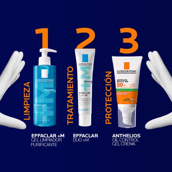 La Roche-Posay Anthelios UVMune Oil Control Gel Protector Solar Facial SPF50+ 50ml - Dermaproductos Guatemala