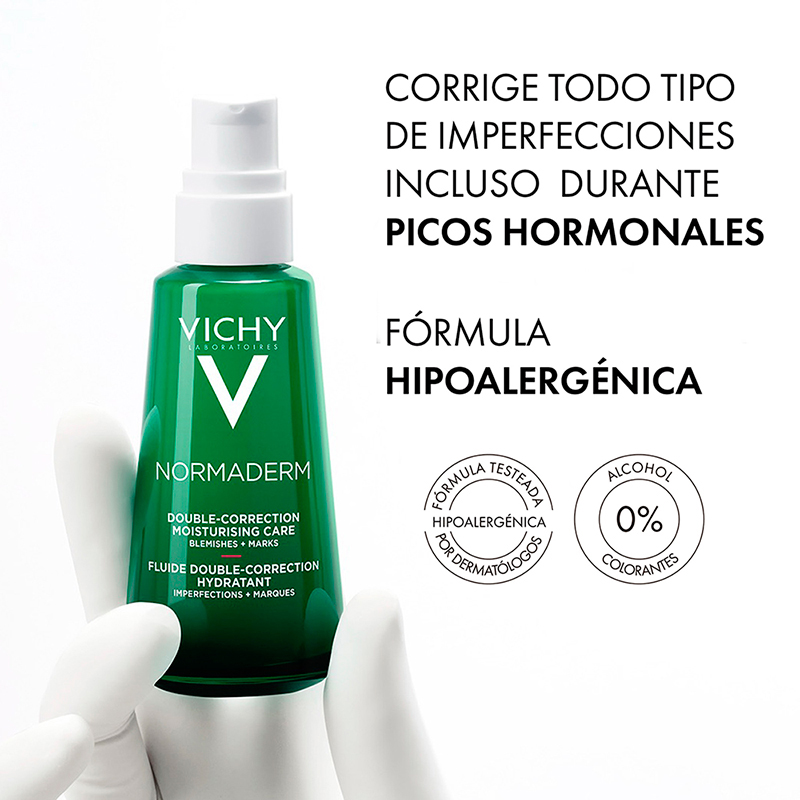 Vichy Normaderm Cuidado Diario Doble Corrección 50ml - Dermaproductos Guatemala