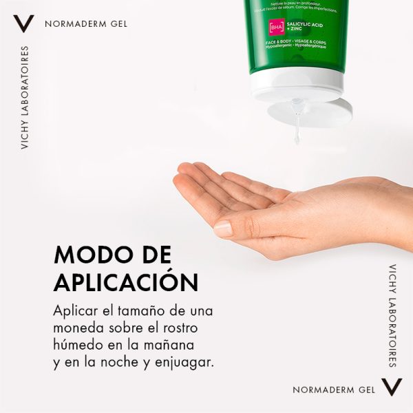 Vichy Normaderm Gel Purificante 200ml - Dermaproductos Guatemala