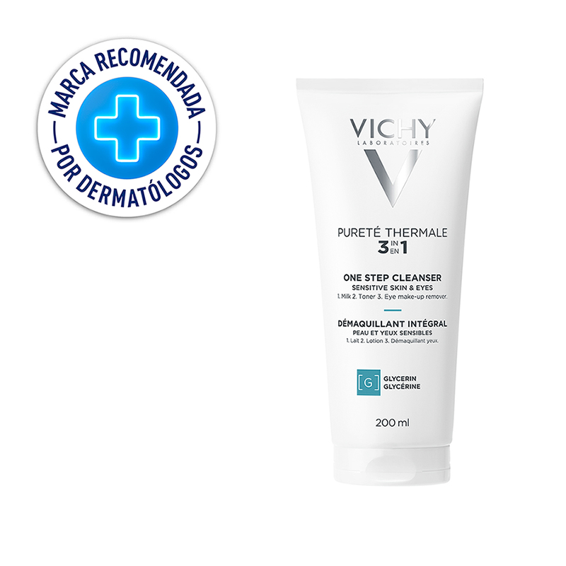 Vichy Pureté Thermale Desmaquillante 3 en 1 200ml - Dermaproductos Guatemala