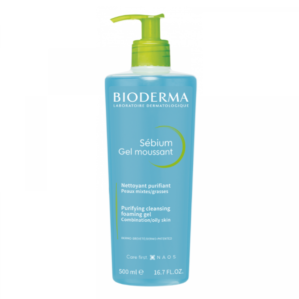 Bioderma Sébium Gel Moussant 500ml - Dermaproductos Guatemala