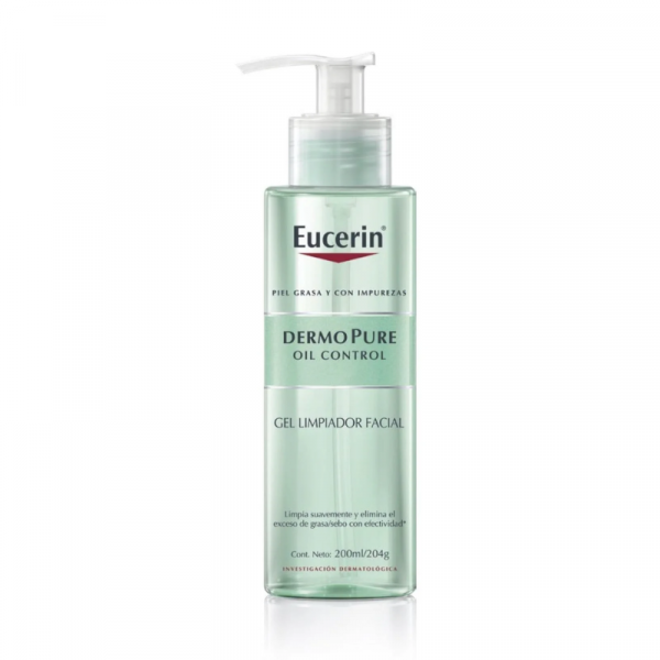 Eucerin DermoPure Oil Control Gel Limpiador 200ml - Dermaproductos Guatemala