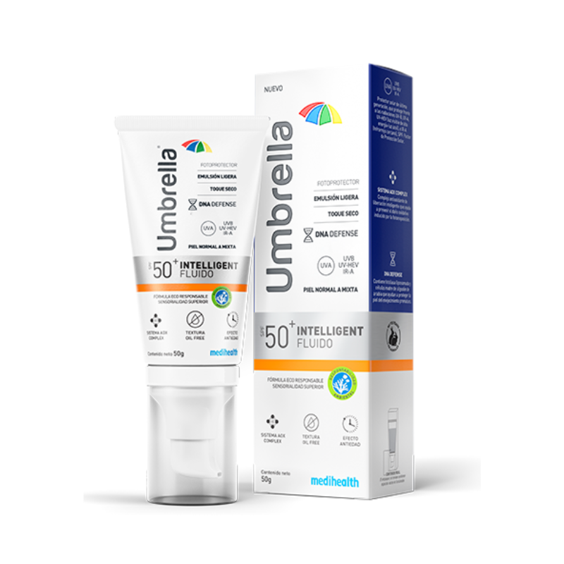 Umbrella Intelligent Fluido FPS50+ 50g - Dermaproductos Guatemala