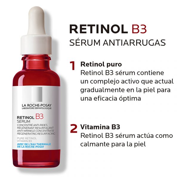 La Roche-Posay Retinol B3 Serum 30ml - Dermaproductos Guatemala