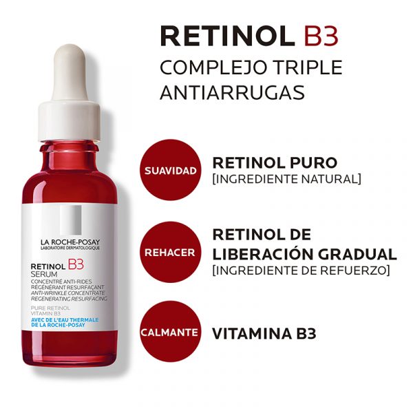 La Roche-Posay Retinol B3 Serum 30ml - Dermaproductos Guatemala