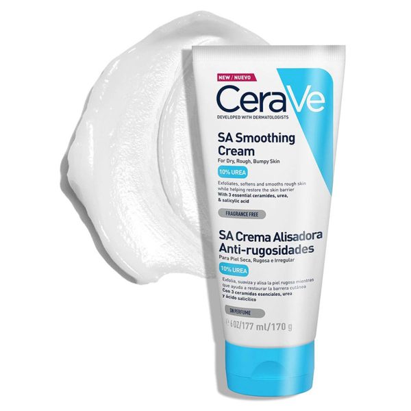 CeraVe SA Crema Alisadora Anti-Rugosidades para Piel Seca, Rugosa e Irregular 177ml