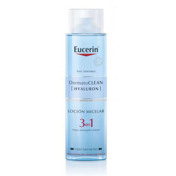 Eucerin DermatoCLEAN [HYALURON] Loción Micelar Facial Limpiadora 3 en 1