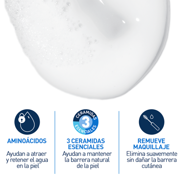 CeraVe Limpiadora Crema-Espuma Hidratante para Piel Normal a Seca 236ml