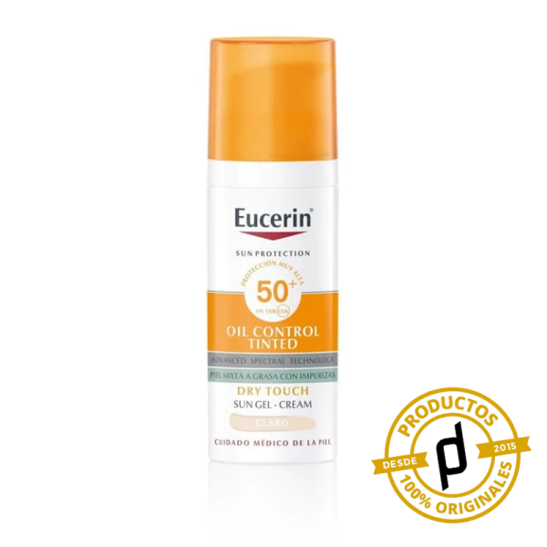 Eucerin Sun Face Oil Control FPS 50+ Tono Claro 50ml