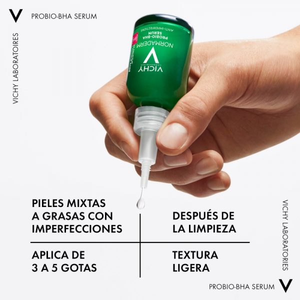 Vichy Normaderm Sérum Probio-BHA Anti-Imperfecciones 30ml - Dermaproductos Guatemala