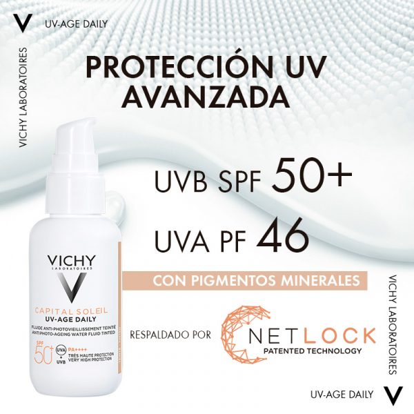 Vichy Capital Soleil UV-Age Daily Color 40ml - Dermaproductos Guatemala