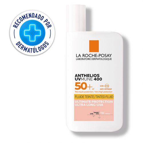 La Roche-Posay Anthelios UVMune 400 Fluido Invisible Color 50ml - Dermaproductos Guatemala