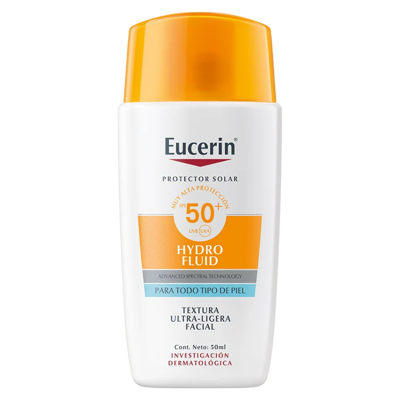 Eucerin Sun Face Hydro Fluid FPS 50+ 50ml - Dermaproductos Guatemala
