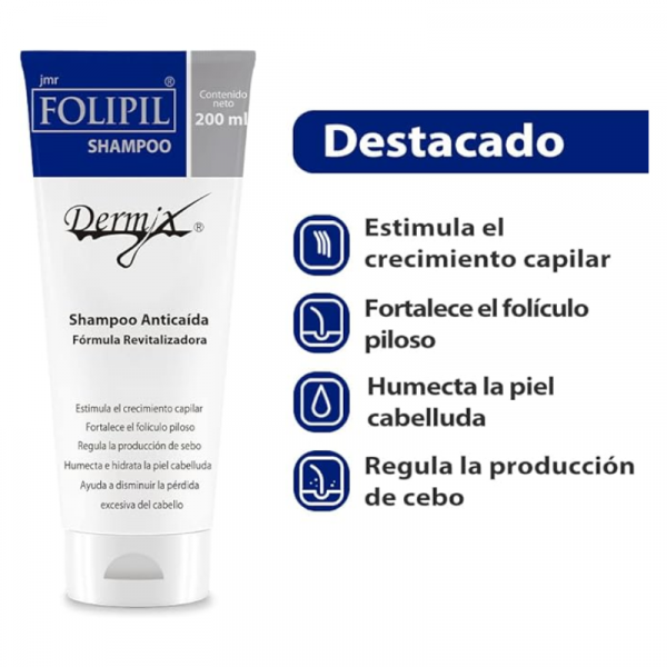 Dermix Folipil Shampoo Anticaída 200ml