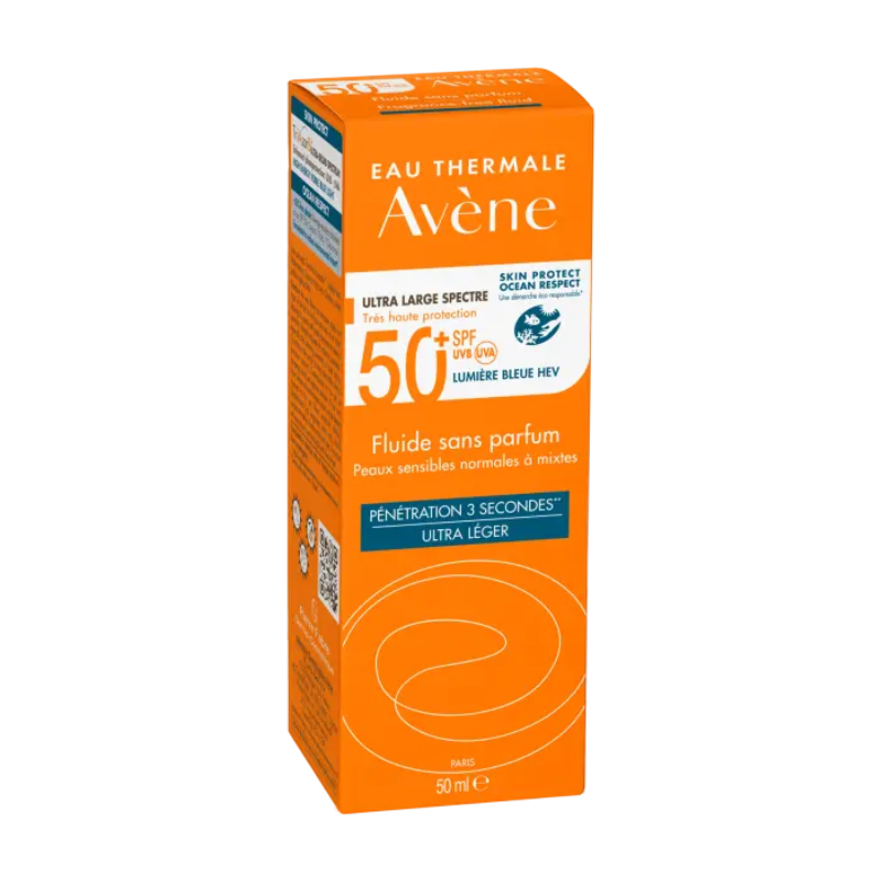 Avène Fluido Sin Color SPF 50+ - Dermaproductos Guatemala