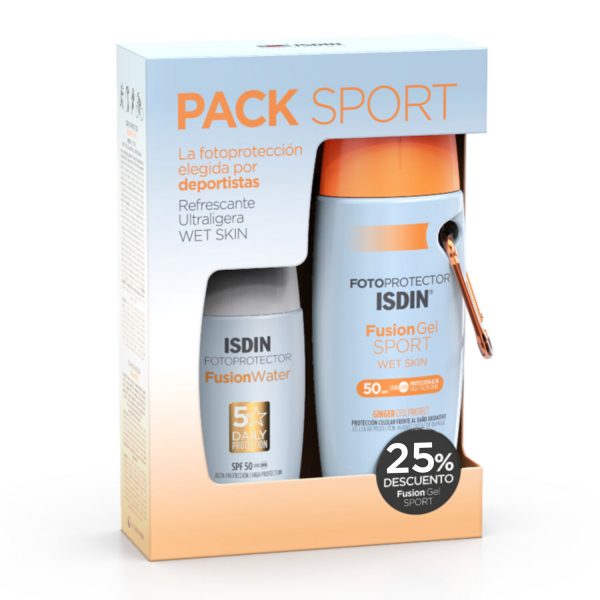 ISDIN Pack Sport FusionWater SPF50 + Fusion Gel Sport SPF50