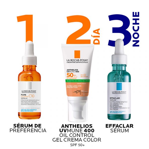 La Roche-Posay Anthelios UVMune Oil Control Gel Color SPF 50+ 50ml - Dermaproductos Guatemala