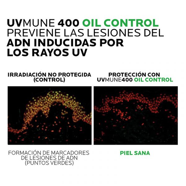 La Roche-Posay Anthelios UVMune Oil Control Gel Color SPF 50+ 50ml - Dermaproductos Guatemala