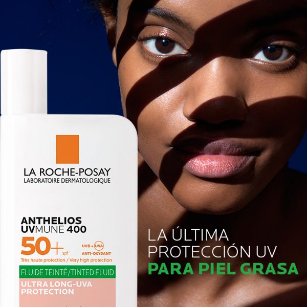La Roche-Posay Anthelios UVMune400 Oil Control con Color SPF50+ 50ml Dermaproductos Guatemala