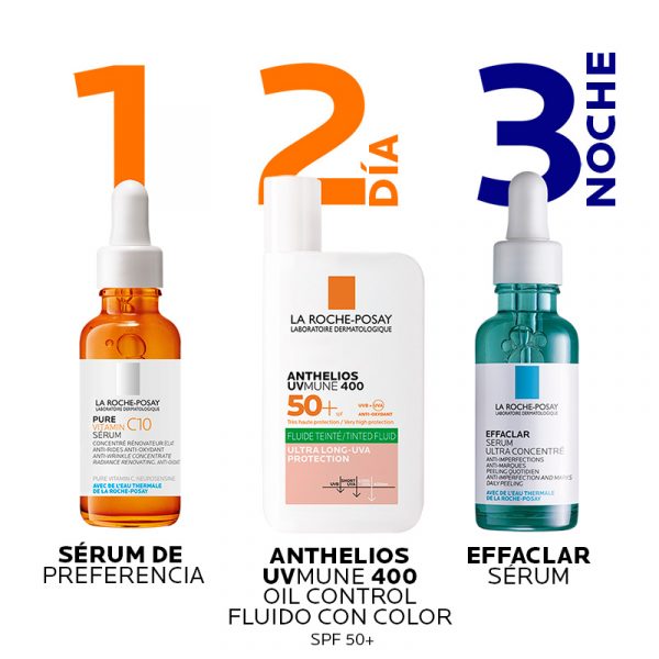 La Roche-Posay Anthelios UVMune400 Oil Control con Color SPF50+ 50ml Dermaproductos Guatemala