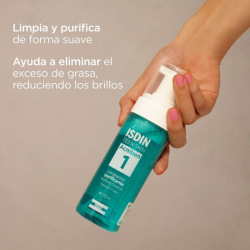 ISDIN Acniben Limpiador Purificante Espuma 150ml - Dermaproductos Guatemala