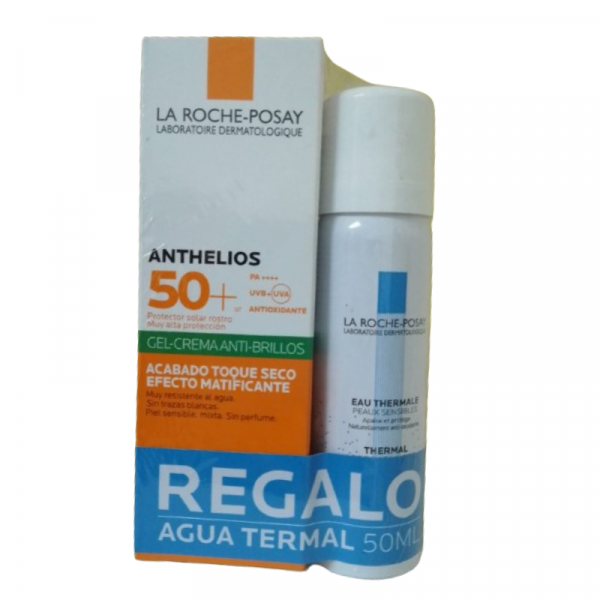 La Roche-Posay Pack Anthelios Antibrillo 50ml + Agua Termal 50ml