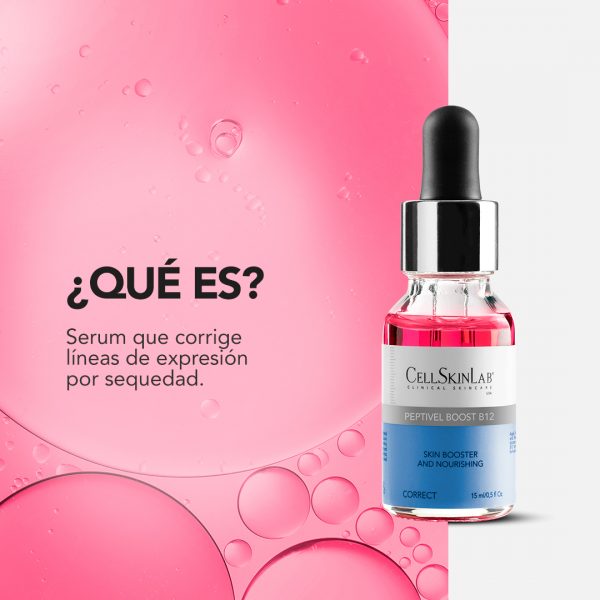 CELLSKINLAB Peptivel Boost B12 15ml - Dermaproductos Guatemala