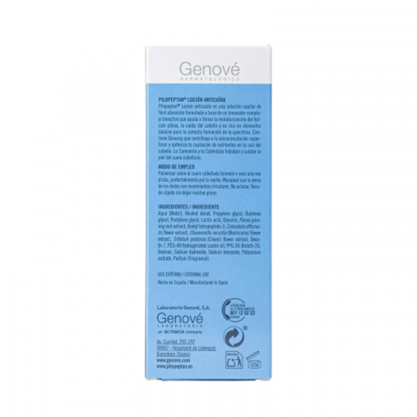 Genové Pilopeptan Loción Anticaída 100ml - Dermaproductos Guatemala