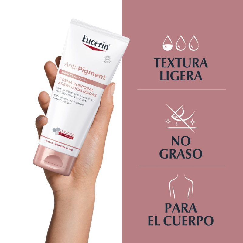 Eucerin Anti-Pigment Crema Corporal 200ml - Dermaproductos Guatemala