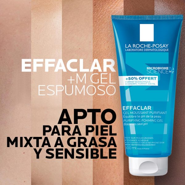 La Roche-Posay Effaclar Gel + M Purificante 300ml