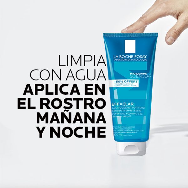 La Roche-Posay Effaclar Gel + M Purificante 300ml - Dermaproductos Guatemala