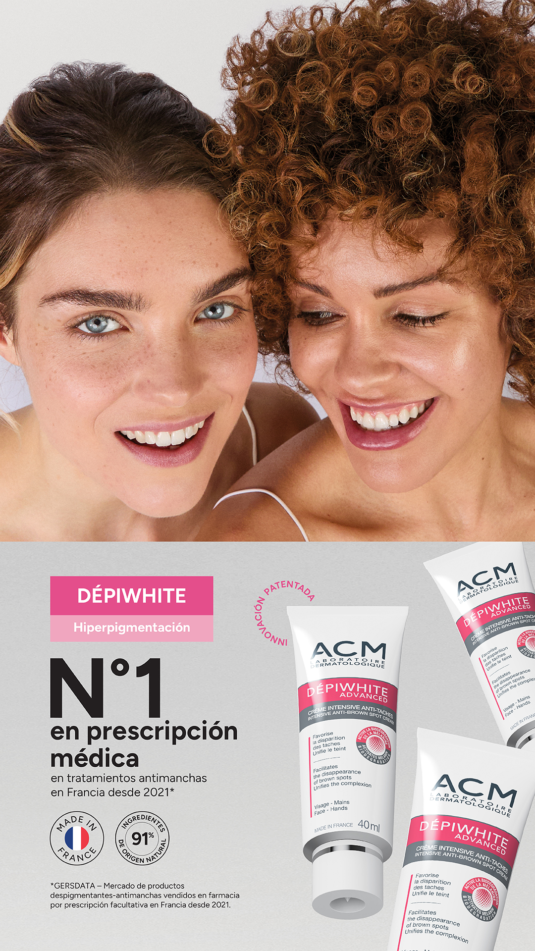 Banner ACM Depíwhite Advanced - Dermaproductos Guatemala