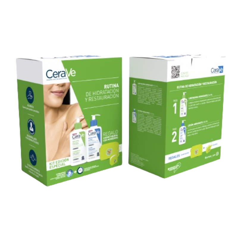 CeraVe Pack Rutina Hidratación y Restauración - Dermaproductos Guatemala