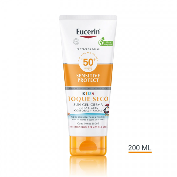 Eucerin Sun Kids Toque Seco Gel-Crema FPS50+ 200ml