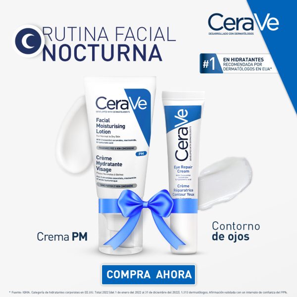 CeraVe Pack Rutina Facial de Hidratación Nocturna