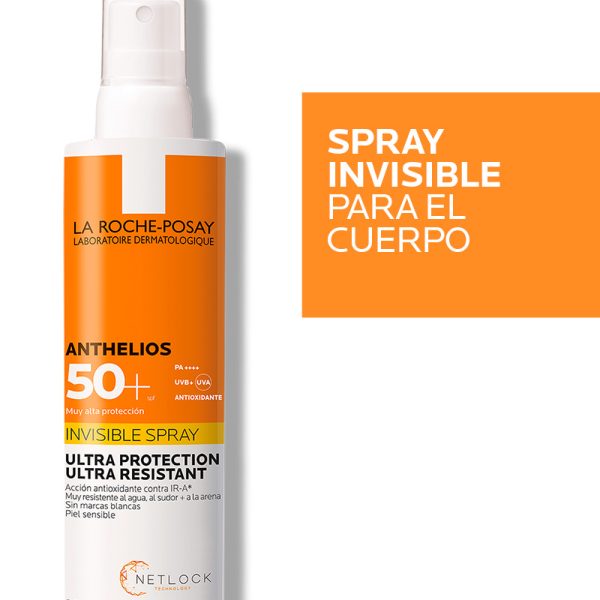 La Roche-Posay Anthelios Spray Invisible 200ml - Dermaproductos Guatemala