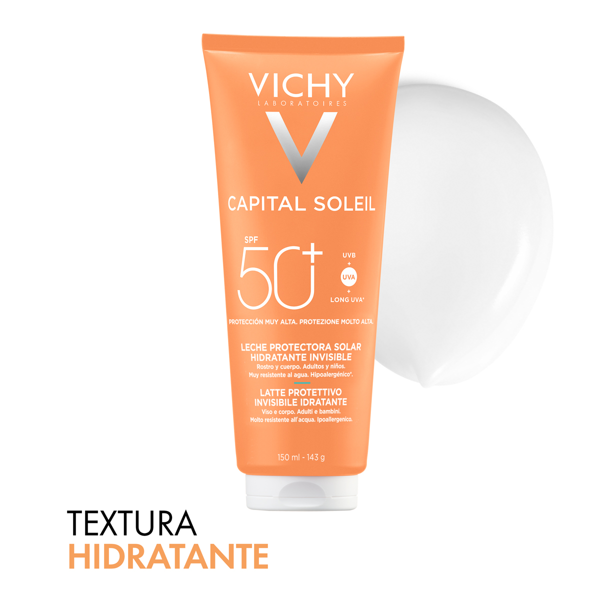 Vichy Capital Soleil Leche Hidratante FPS50 300ml - Dermaproductos Guatemala