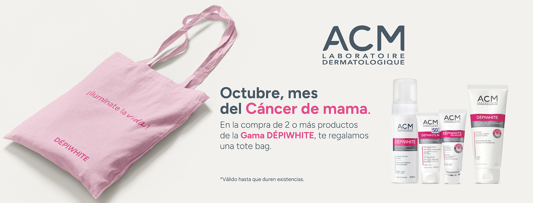 Banner ACM Cáncer de Mama - Dermaproductos Guatemala