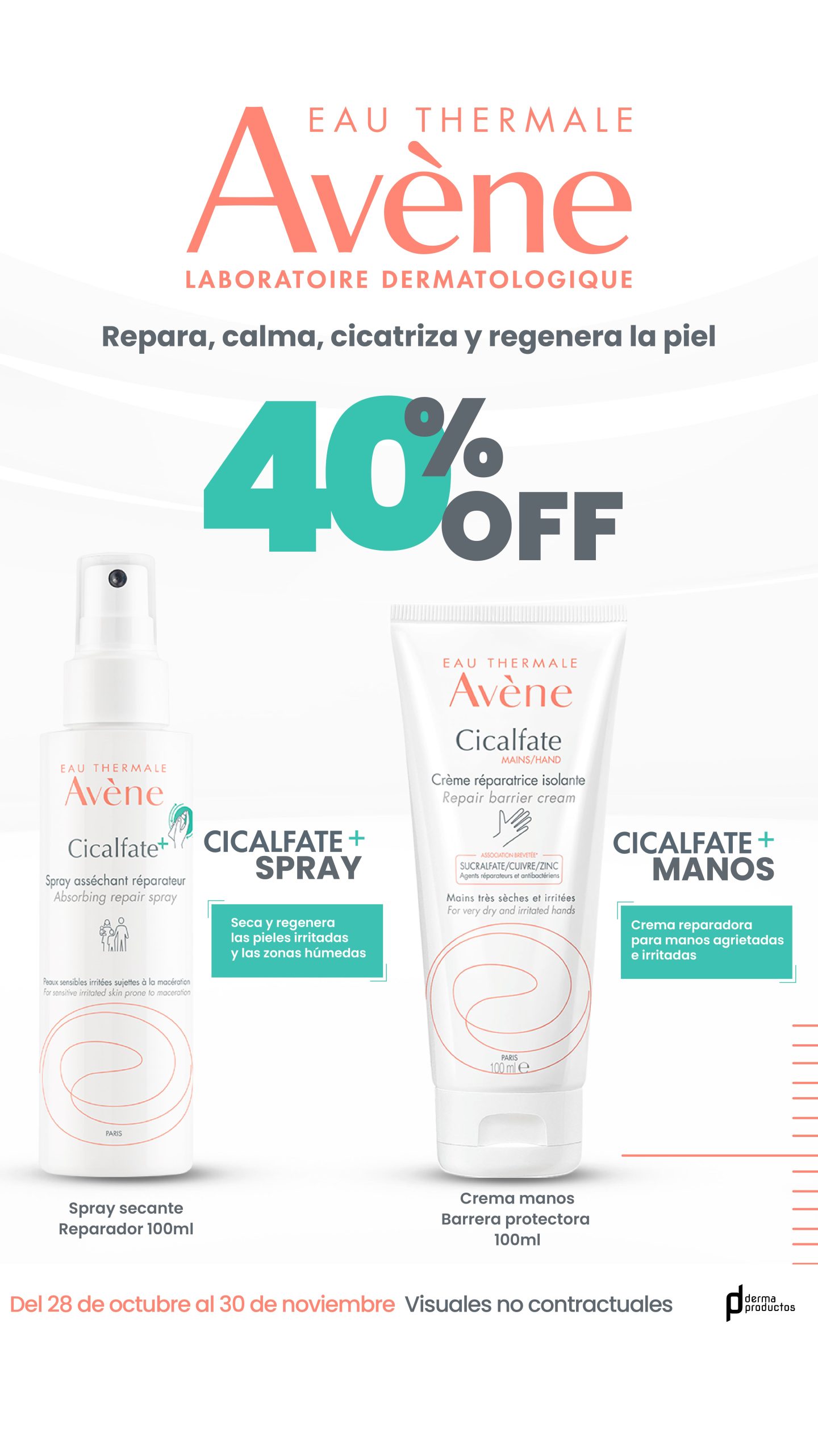 Avene Story Banner Descuento Cicalfate - Dermaproductos Guatemala