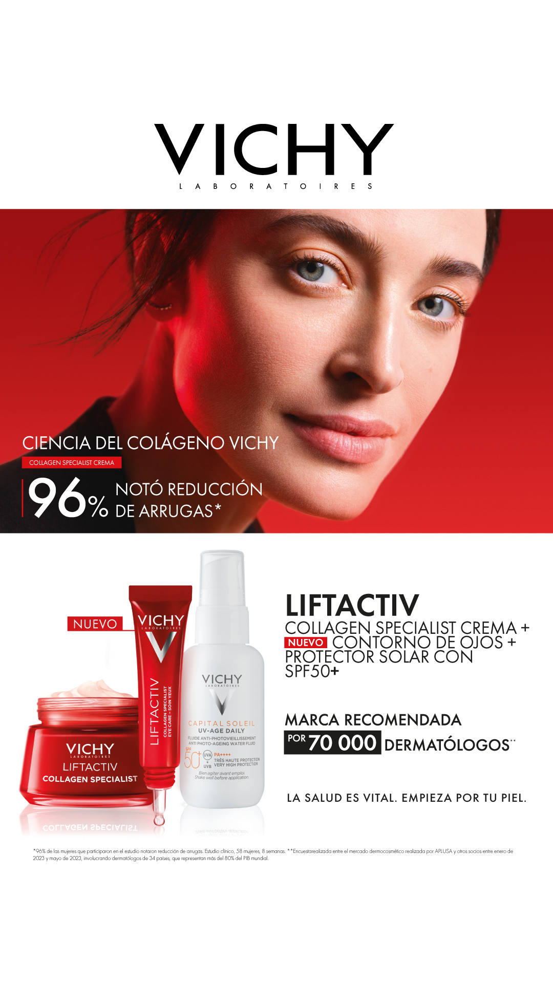 Banner Story Vichy Liftactiv Collagen - Dermaproductos Guatemala