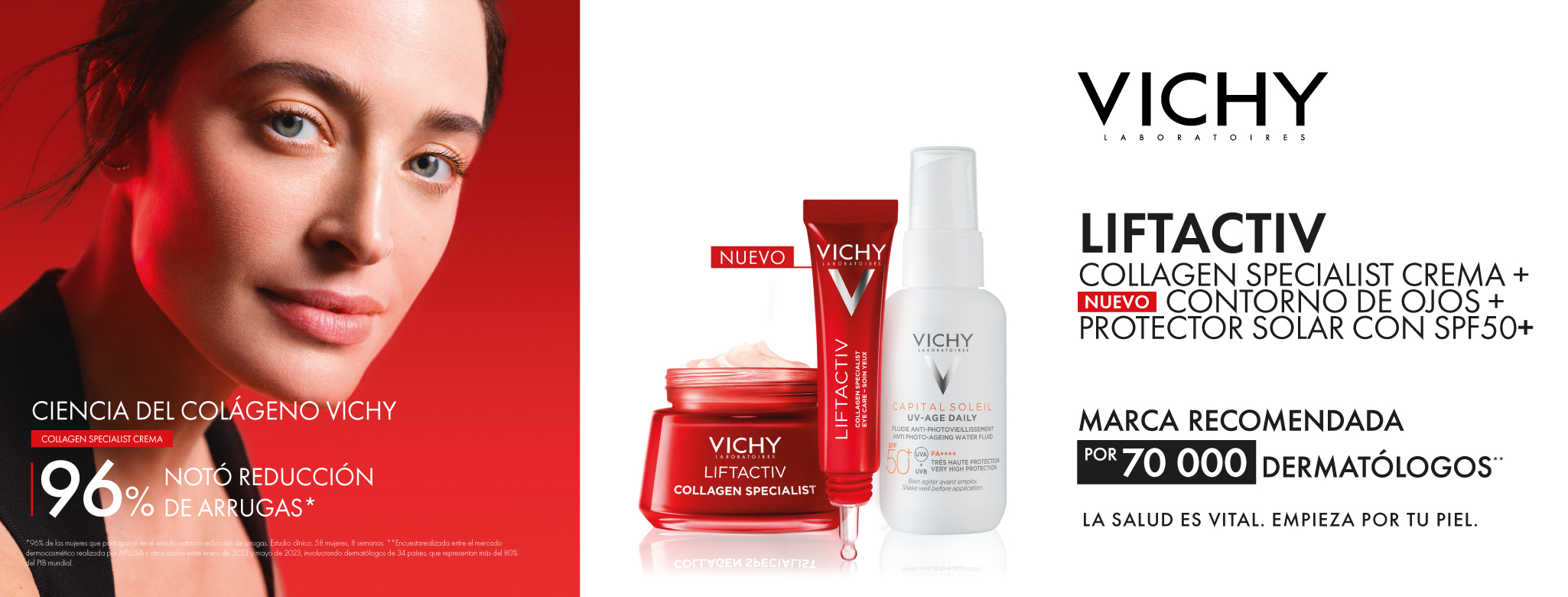 Banner Vichy Liftactiv Collagen - Dermaproductos Guatemala