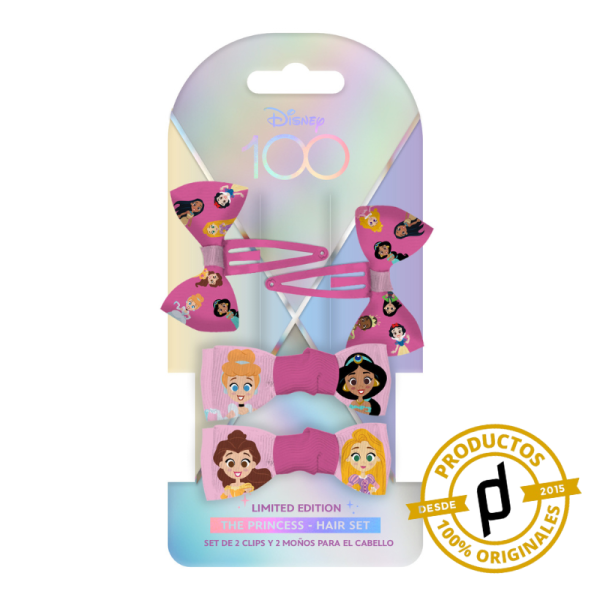 Disney Set de 4 accesorios para el cabello “Princesas”