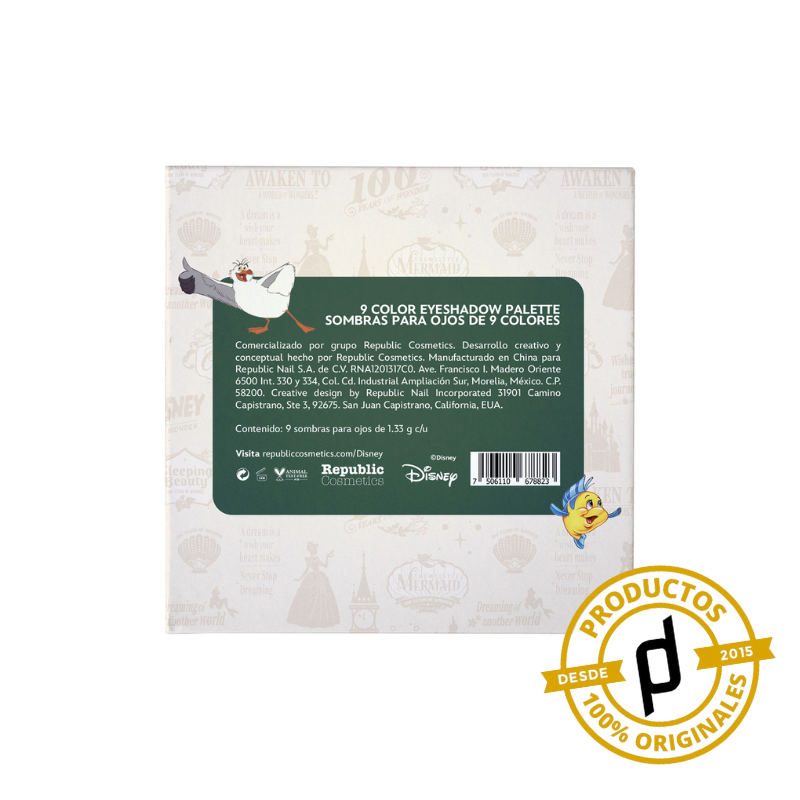 Disney Set de Sombras 9 colores Ariel - Dermaproductos Guatemala